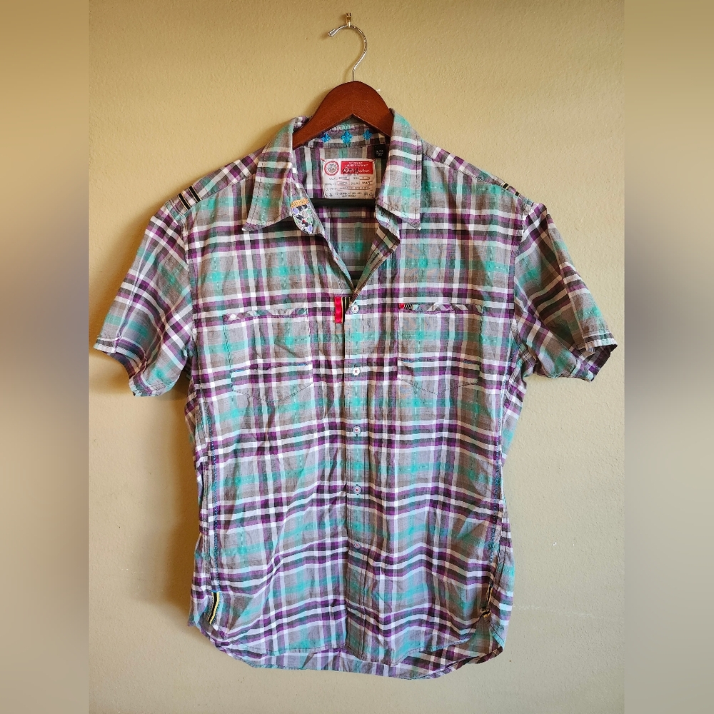 The FRESHLY LAUNDER ED SHIRT By ROBERT GRAHAM BUTTON UP SHIRT Mens XL
